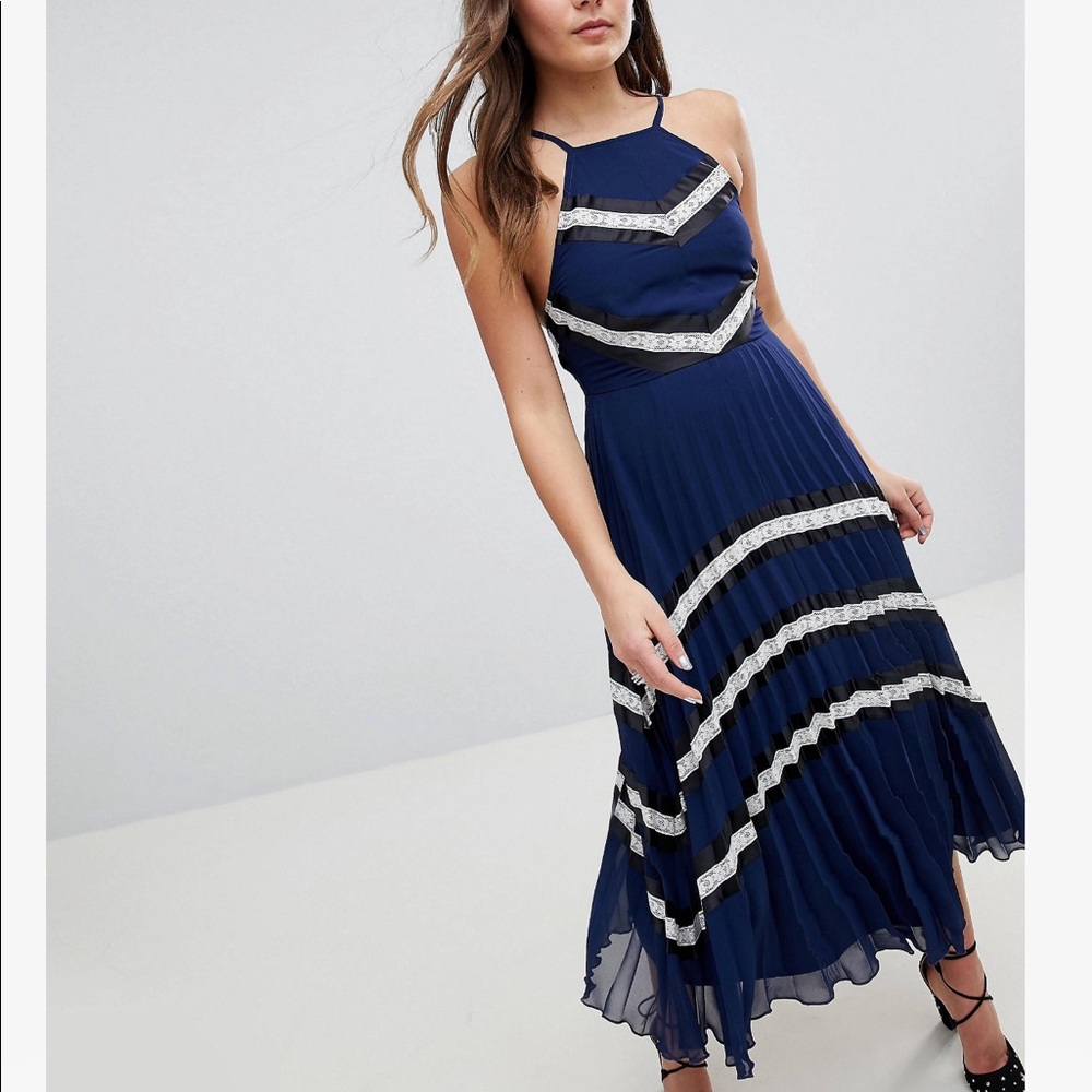 ASOS Pleated Midi Dress
